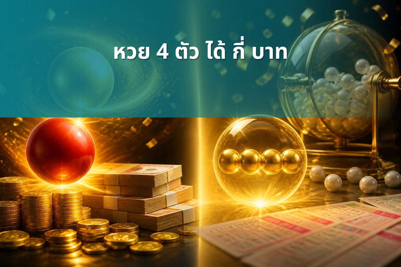 หวย 4 ตัว ได้ กี่ บาท - หวย
