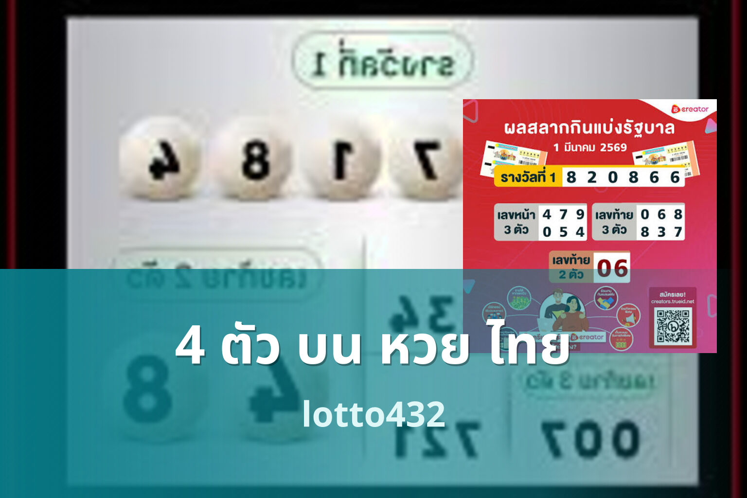 4 ตัว บน หวย ไทย - 4-digit Thai lottery