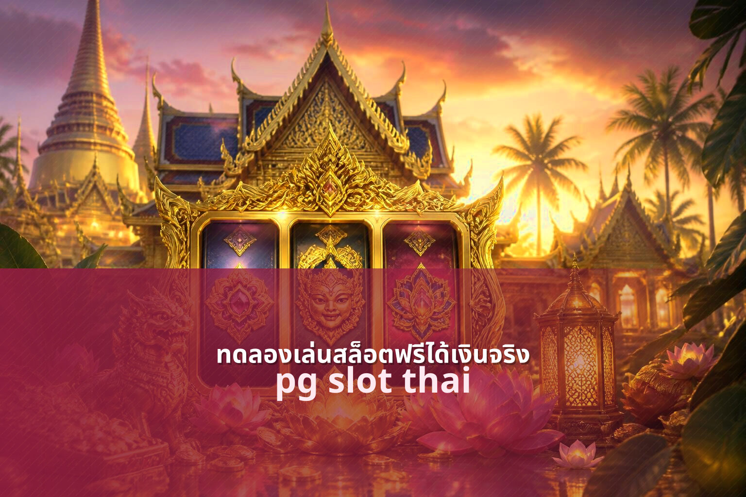 ทดลองเล่นสล็อตฟรีได้เงินจริง pg slot thai