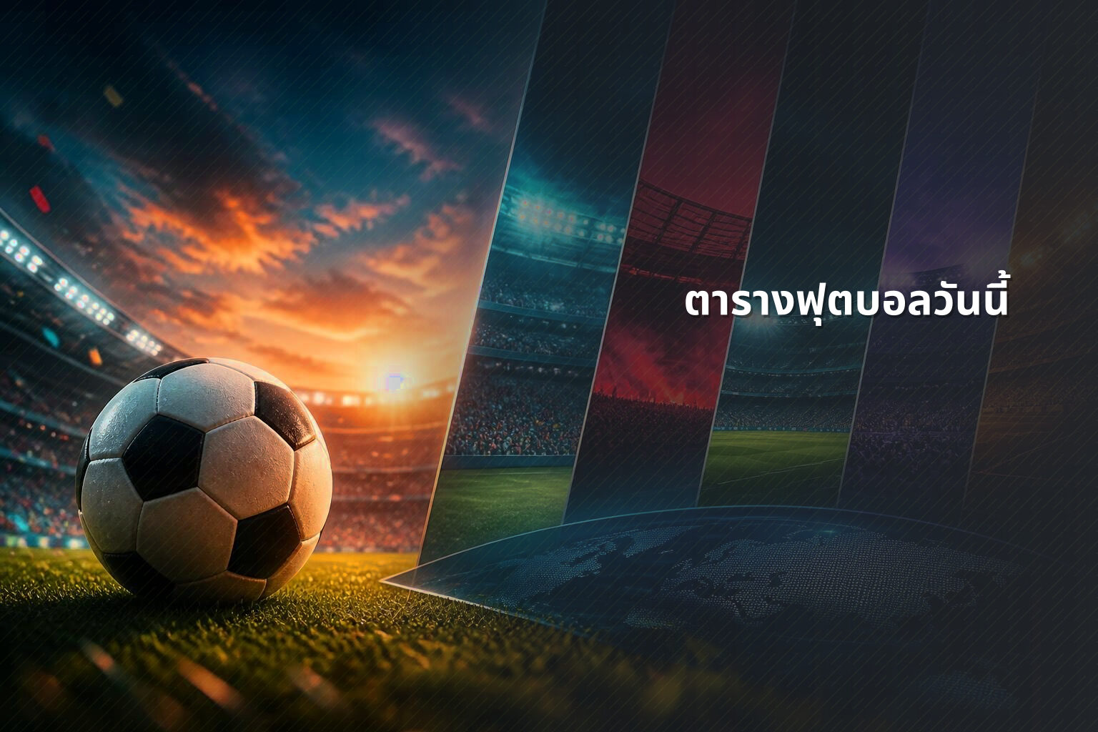 ตารางฟุตบอลวันนี้ - football schedule