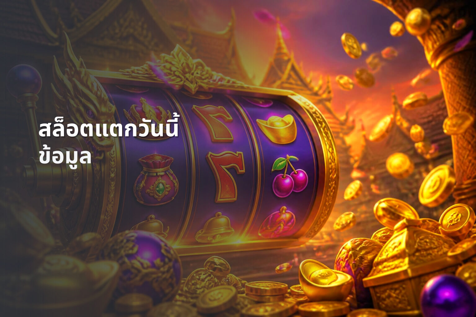 สล็อตแตกวันนี้ ข้อมูล