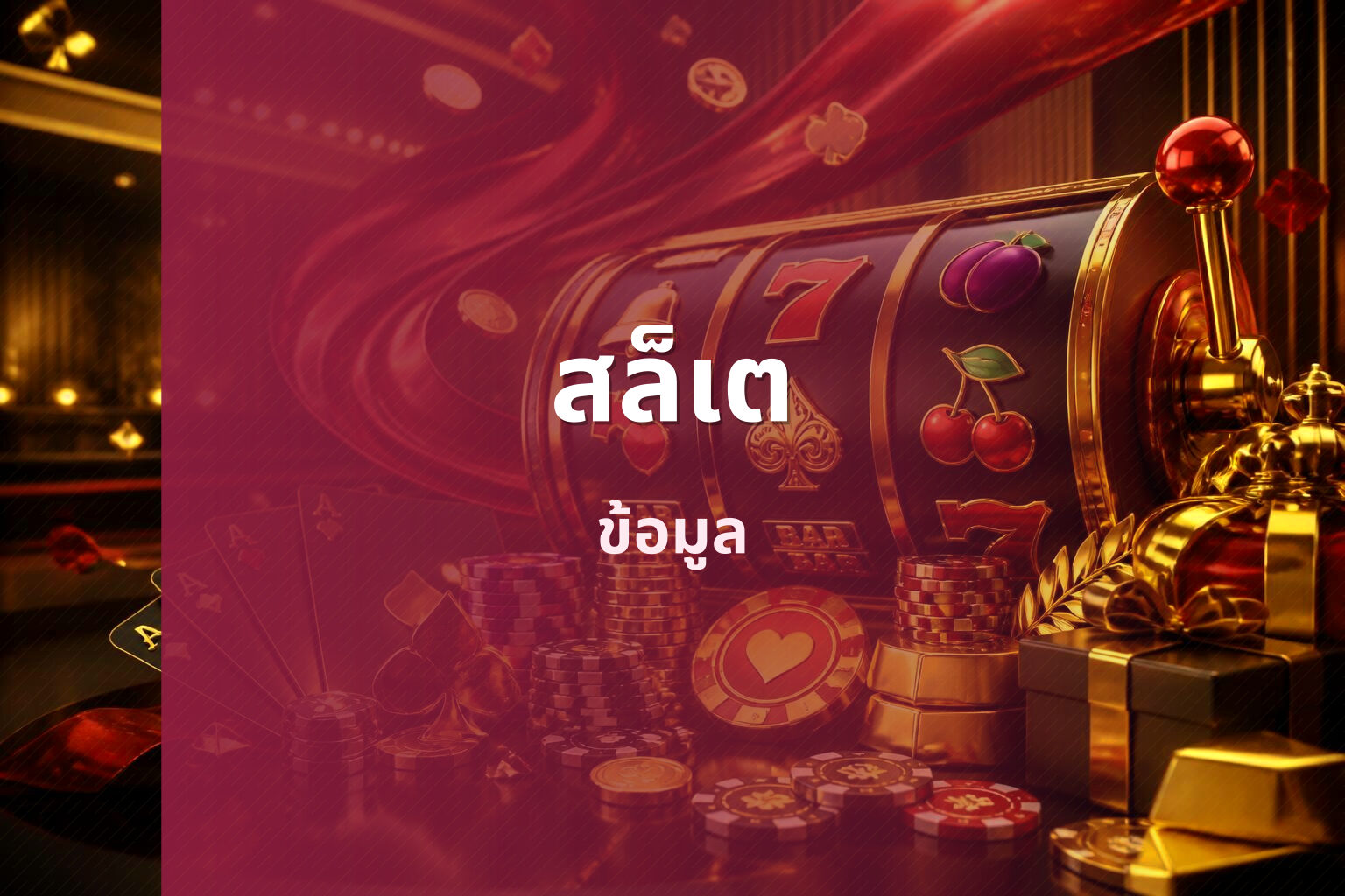 สล็เต ข้อมูล