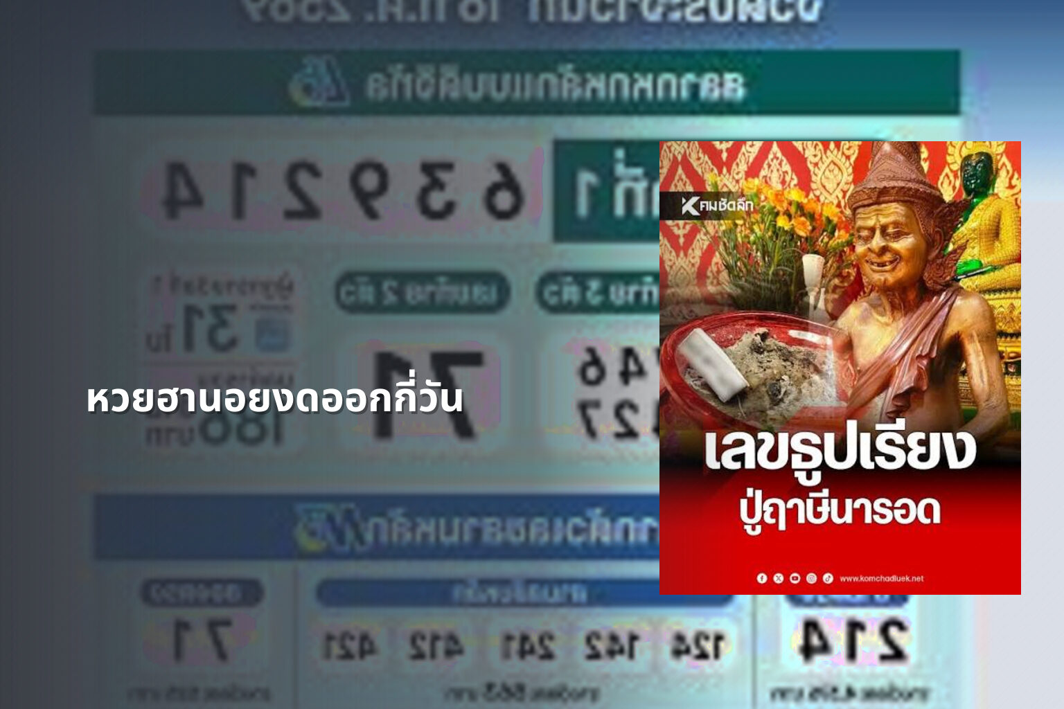 หวยฮานอยงดออกกี่วัน - lottery schedule