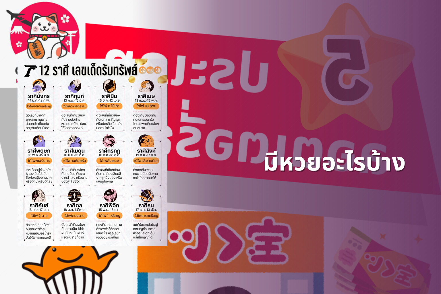มีหวยอะไรบ้าง - หวย