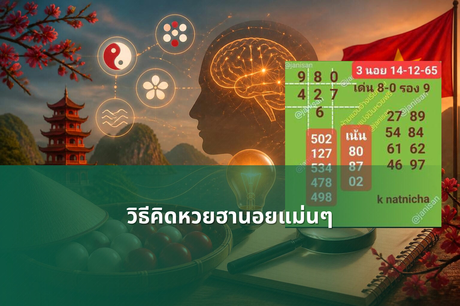 วิธีคิดหวยฮานอยแม่นๆ - หวยฮานอย