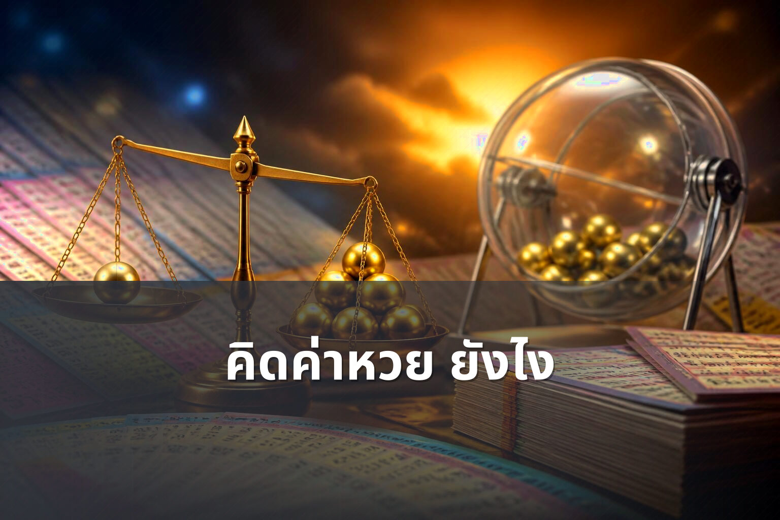 คิดค่าหวย ยังไง - หวย