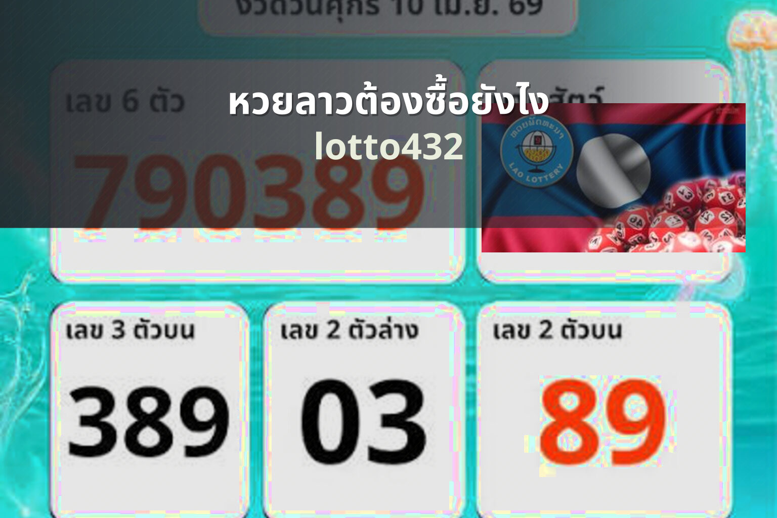 หวยลาวต้องซื้อยังไง lotto432