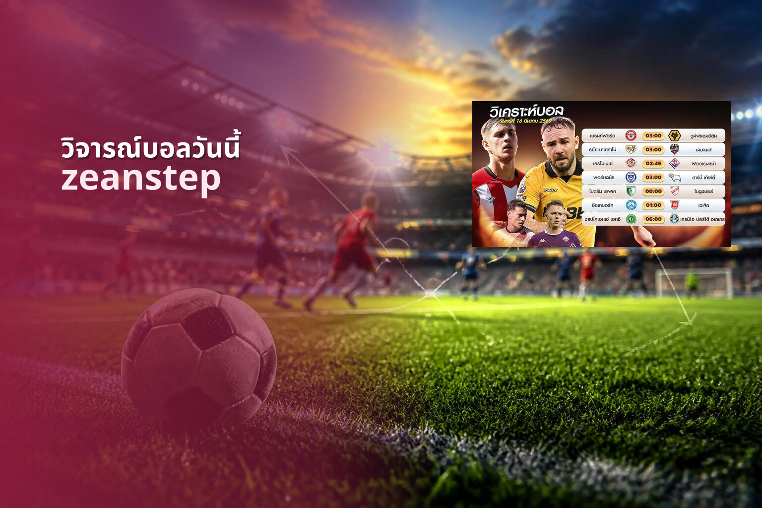 วิจารณ์บอลวันนี้ - sports analysis