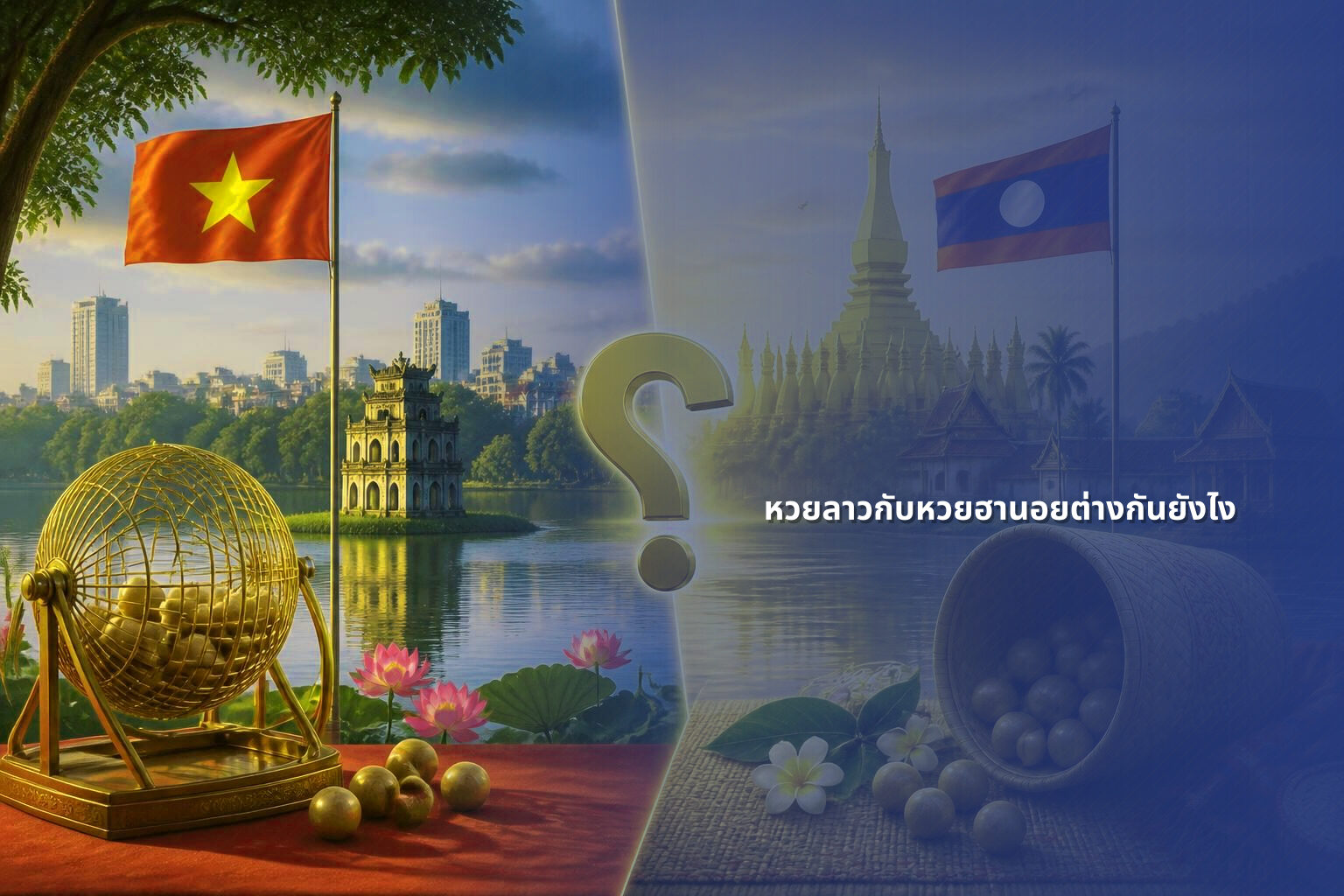 หวยลาวกับหวยฮานอยต่างกันยังไง - หวยลาว
