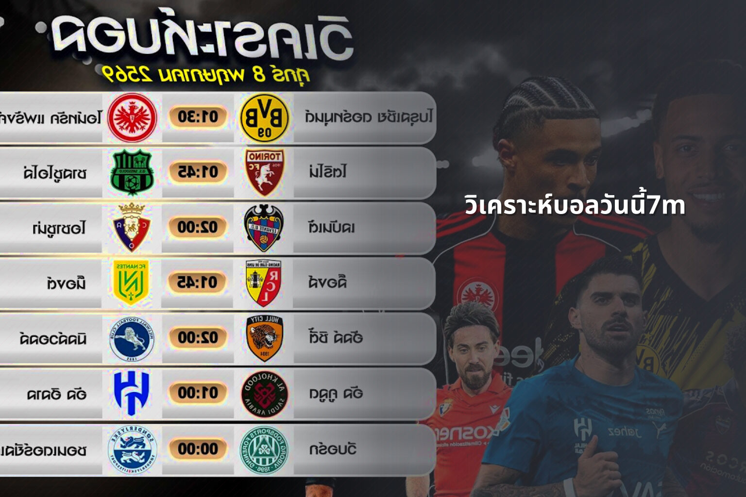วิเคราะห์บอลวันนี้7m - sports analysis