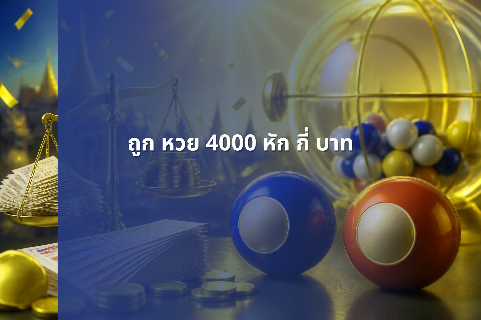 ถูก หวย 4000 หัก กี่ บาท - หวย