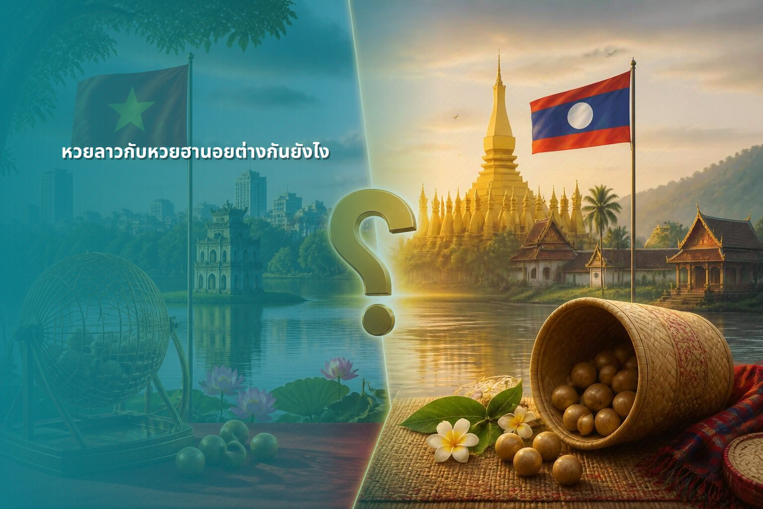 หวยลาวกับหวยฮานอยต่างกันยังไง - หวยลาว