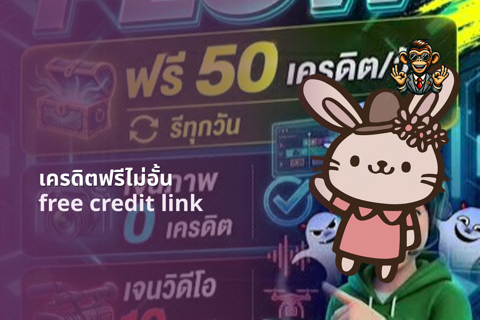 เครดิตฟรีไม่อั้น free credit link