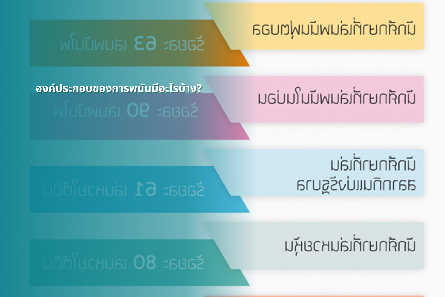 องค์ประกอบของการพนันมีอะไรบ้าง? - การพนัน
