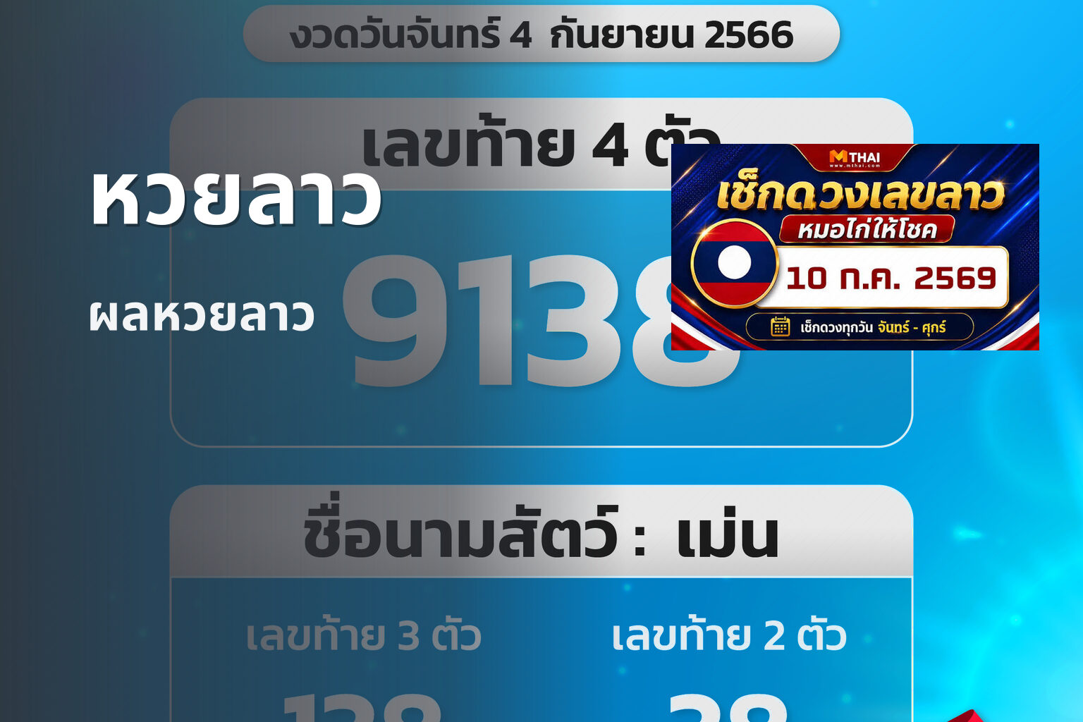 หวยลาว - lottery results