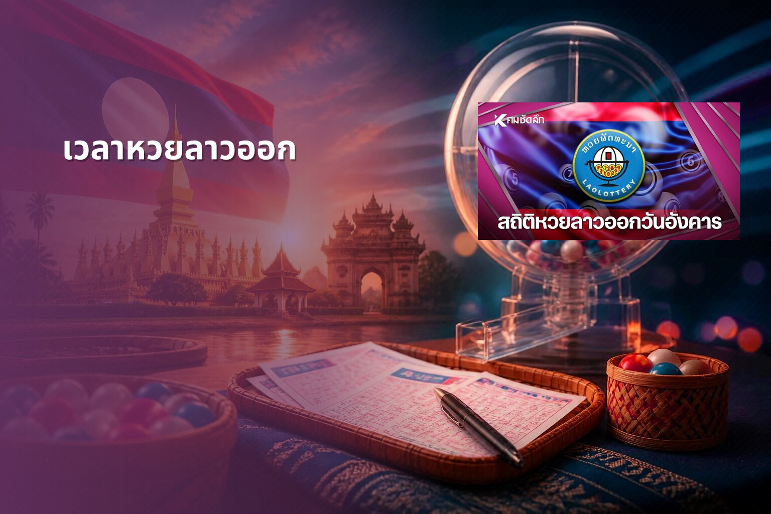 เวลาหวยลาวออก - lottery timing