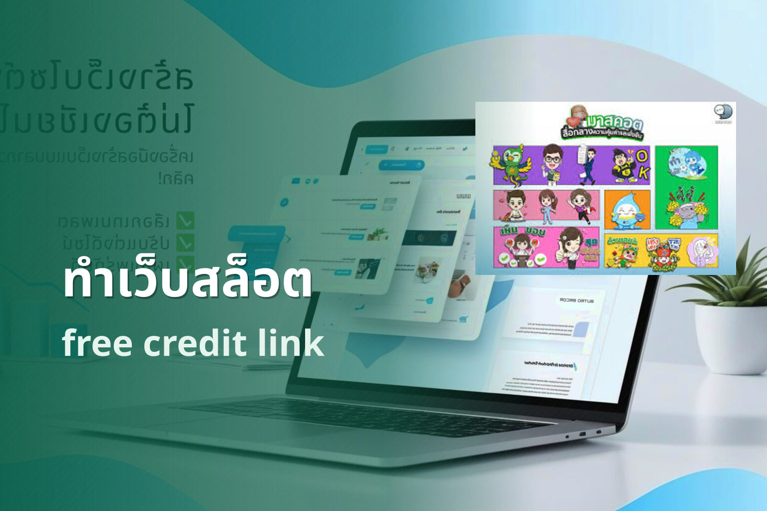 ทำเว็บสล็อต free credit link
