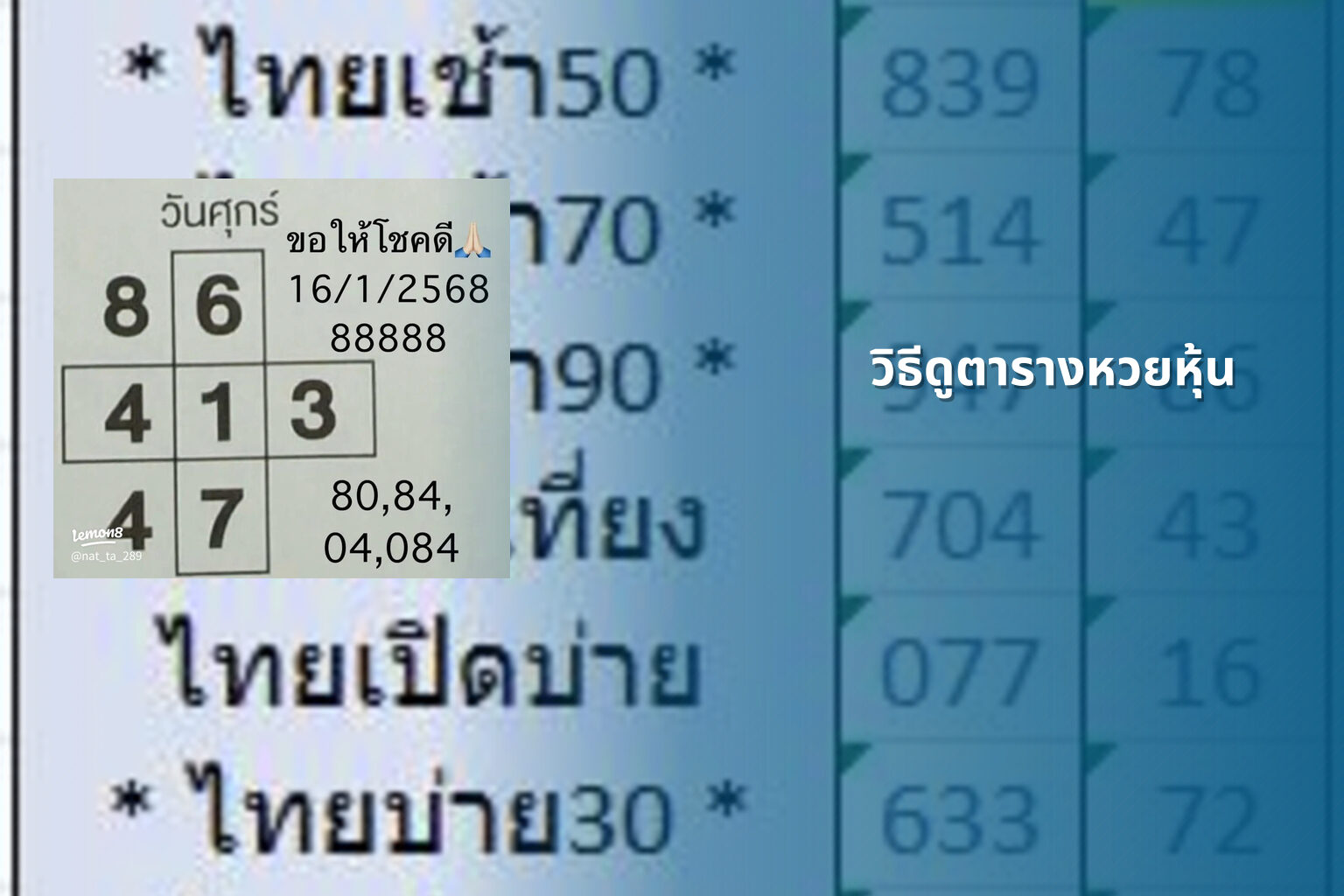 วิธีดูตารางหวยหุ้น - หวยหุ้น