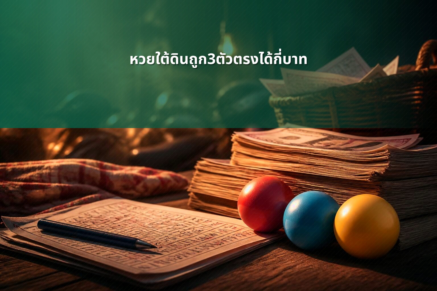 หวยใต้ดินถูก3ตัวตรงได้กี่บาท - หวยใต้ดิน