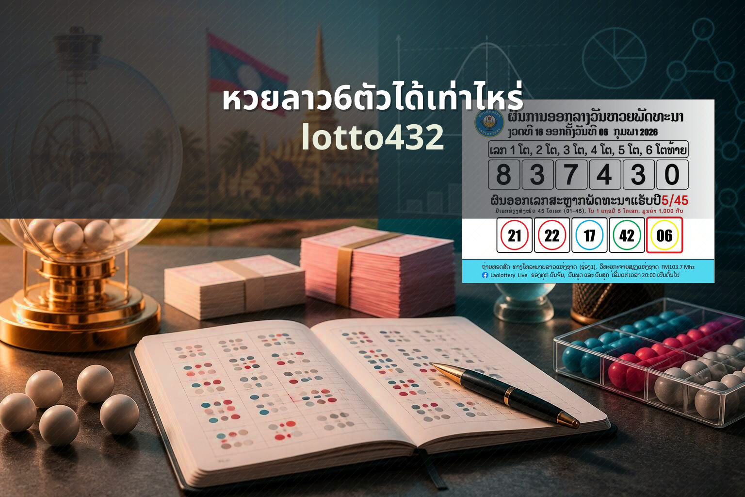 หวยลาว6ตัวได้เท่าไหร่ lotto432