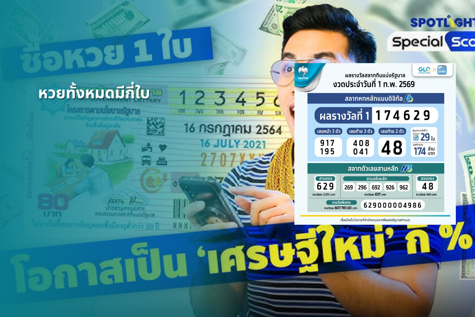 หวยทั้งหมดมีกี่ใบ - lottery types