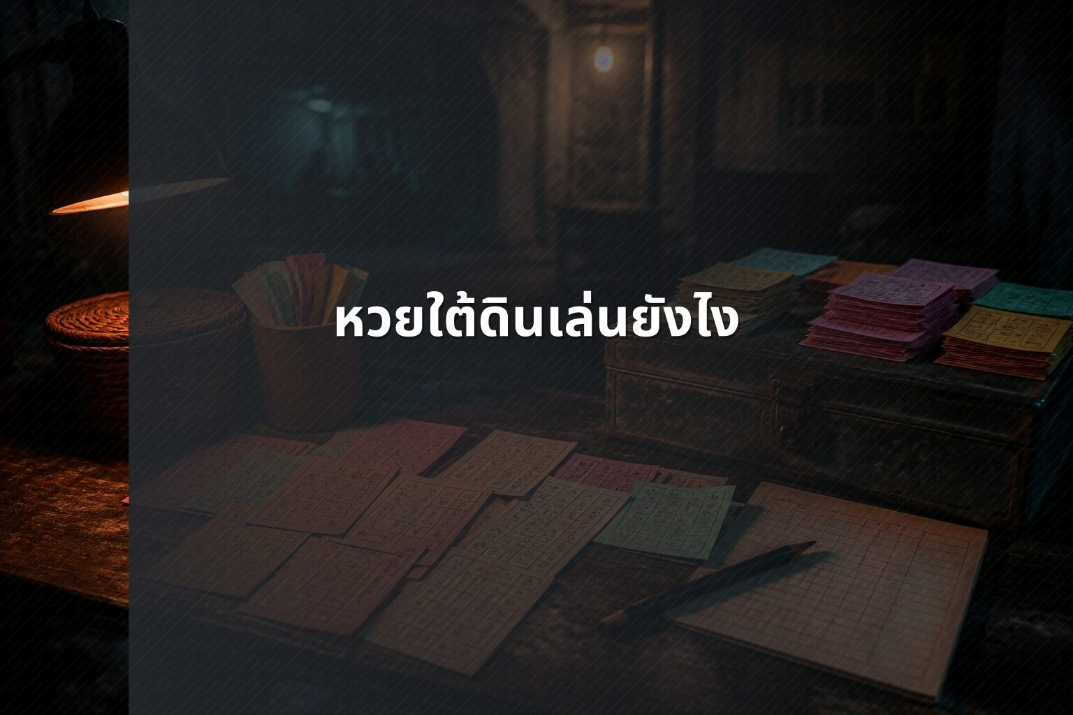 หวยใต้ดินเล่นยังไง - หวยใต้ดิน