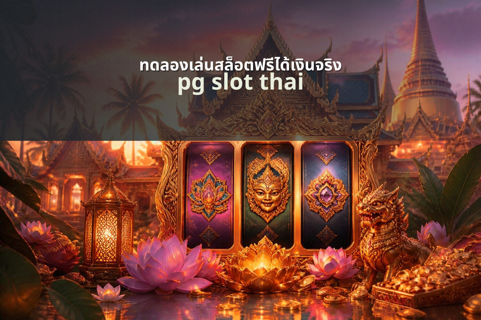 ทดลองเล่นสล็อตฟรีได้เงินจริง pg slot thai