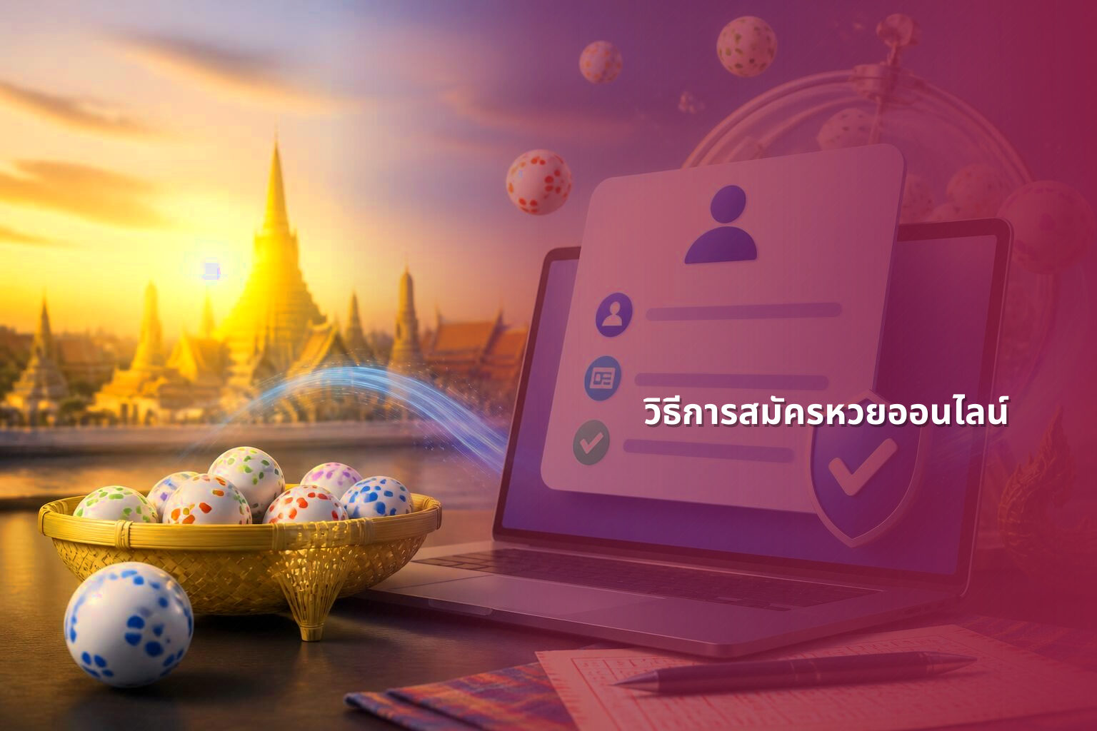 วิธีการสมัครหวยออนไลน์ - online lottery registration
