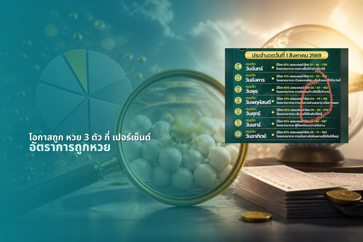 โอกาสถูก หวย 3 ตัว กี่ เปอร์เซ็นต์ - lottery odds