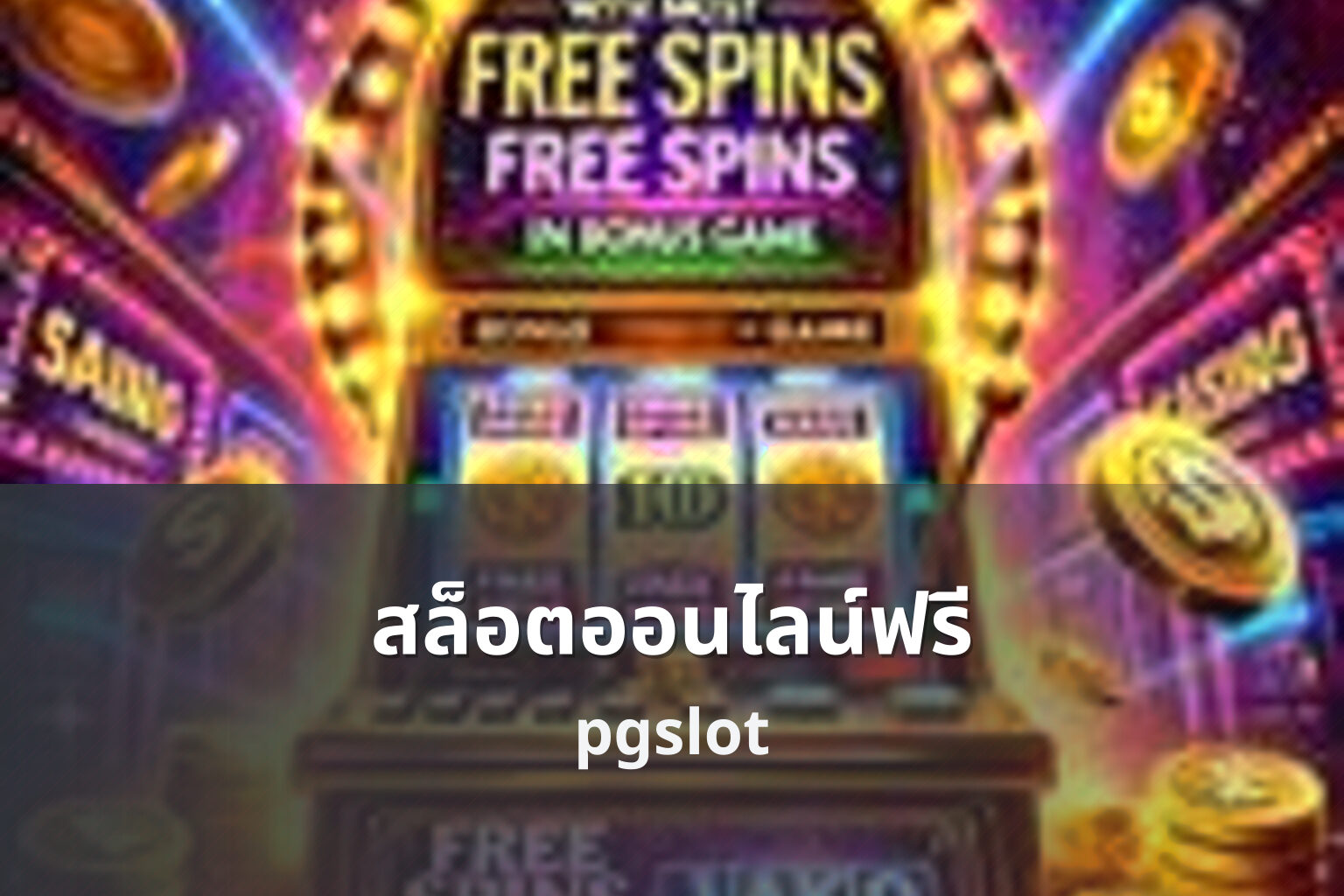 สล็อตออนไลน์ฟรี pgslot