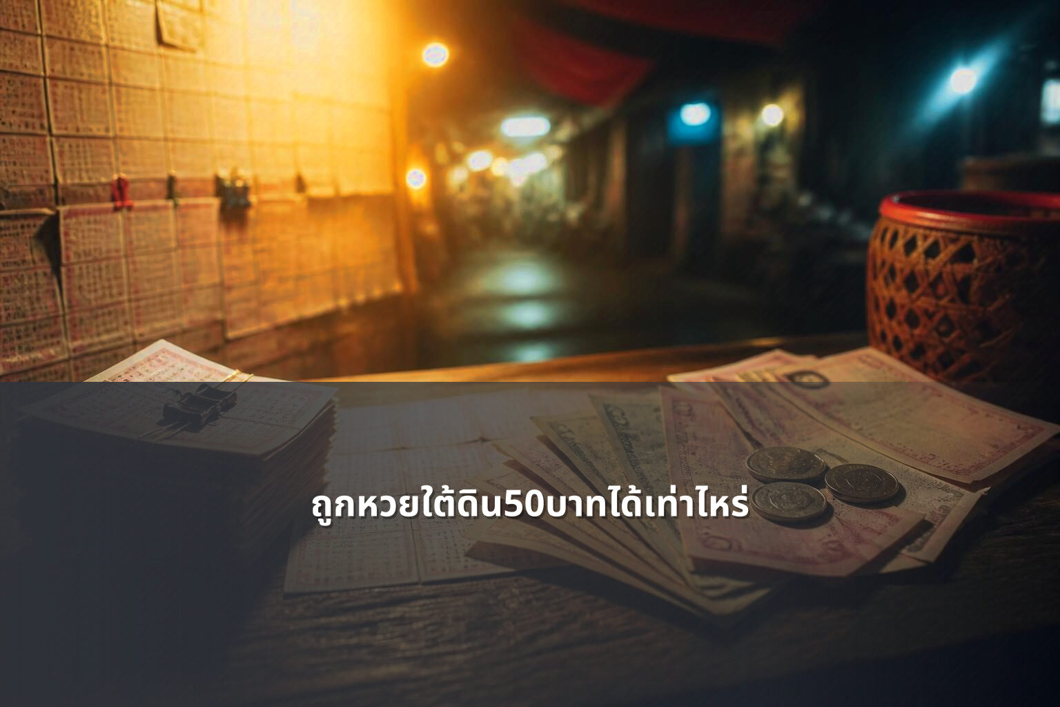 ถูกหวยใต้ดิน50บาทได้เท่าไหร่ - หวยใต้ดิน