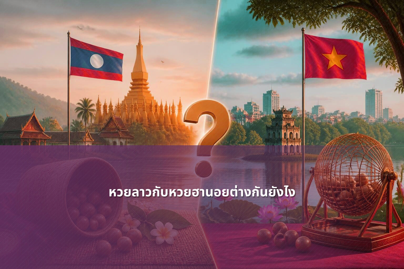 หวยลาวกับหวยฮานอยต่างกันยังไง - หวยลาว