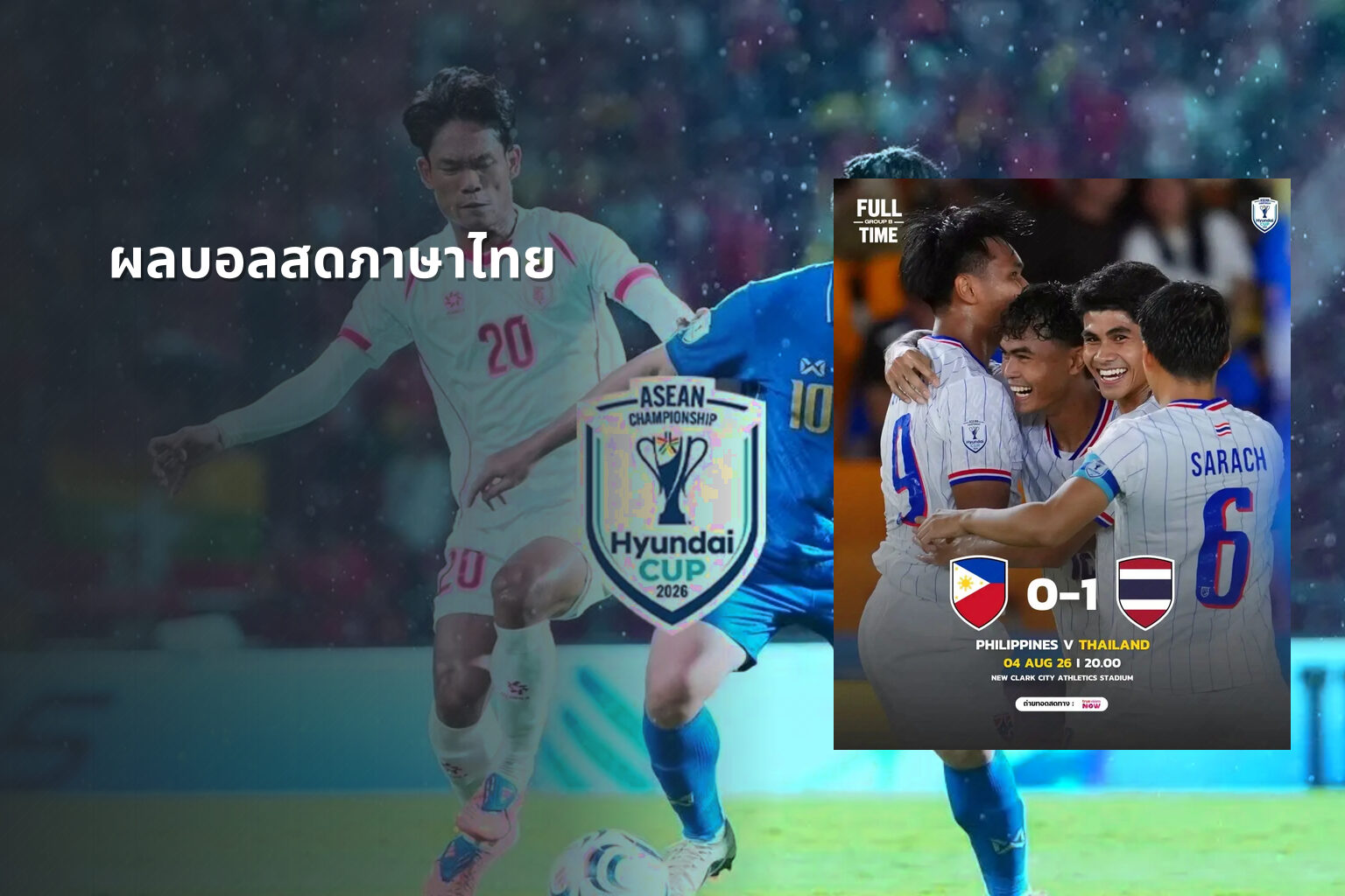 ผลบอลสดภาษาไทย - live football scores